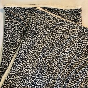 Animal print throw